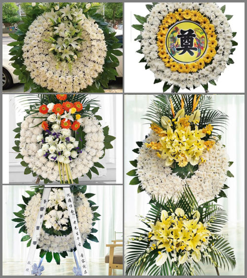 山东青岛胶州市里岔镇谭家三村花圈速递